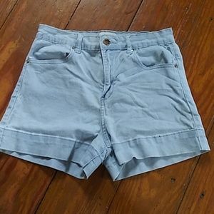 Forever 21 light wash blue denim shorts
